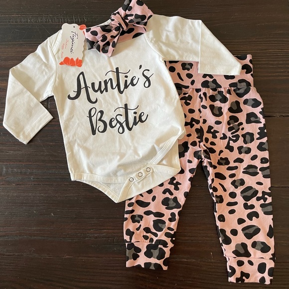 Other - Baby girl leopard auntie outfit